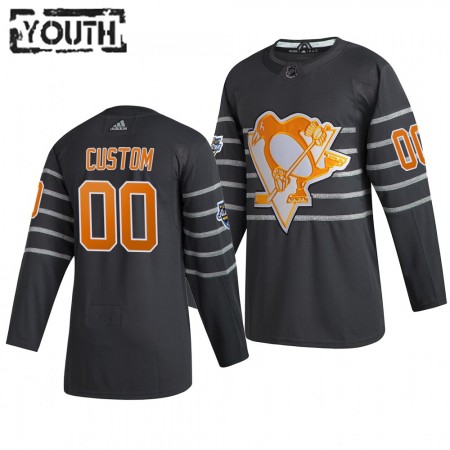 Pittsburgh Penguins Personalizado Grijs Adidas 2020 NHL All-Star Authentic Shirt - Kinderen